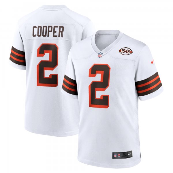 Men's Cleveland Browns Amari Cooper Nike White Alternate Game Jersey