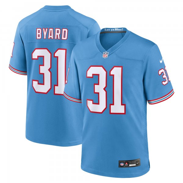 Men's Tennessee Titans Kevin Byard Nike Light Blue Oilers Throwback Alternate Game Player Jersey