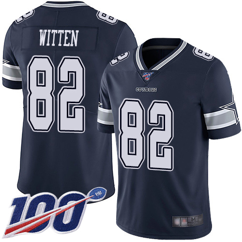 Dallas Cowboys #82 Jason Witten Navy Blue Team Color Men's Stitched NFL 100th Season Vapor Limited Jersey