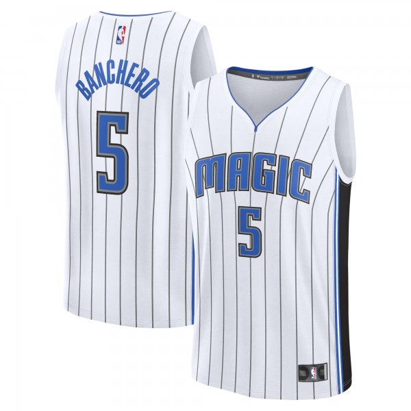 Men's Orlando Magic Paolo Banchero Fanatics White Fast Break Replica Player Jersey - Association Edition