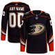 Men's Anaheim Ducks  adidas Black Home  Primegreen Custom Jersey