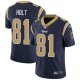 Men's Nike Los Angeles Rams #81 Torry Holt Navy Blue Team Color Vapor Untouchable Limited Player NFL Jersey