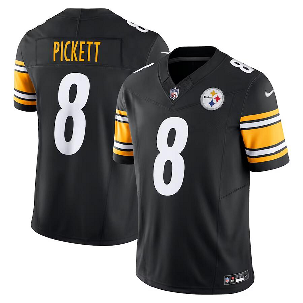 Men's Pittsburgh Steelers #8 Kenny Pickett Nike Black Vapor F.U.S.E. Limited NFL Jersey