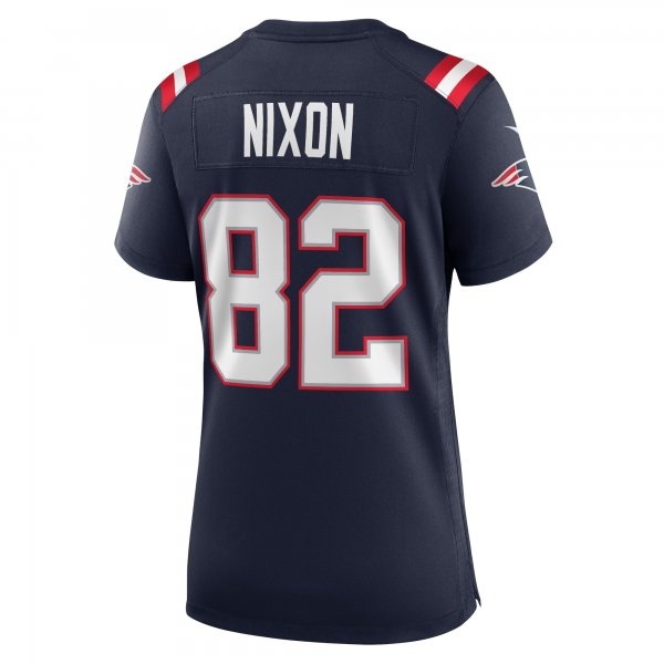 Women's New England Patriots Tre Nixon Nike Navy Player Game Jersey