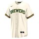 Men's Milwaukee Brewers Sal Frelick Nike Cream Home Replica Player Jersey