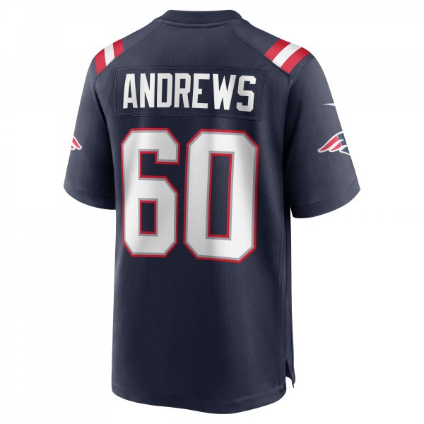 Men's New England Patriots David Andrews Nike Navy Game Jersey