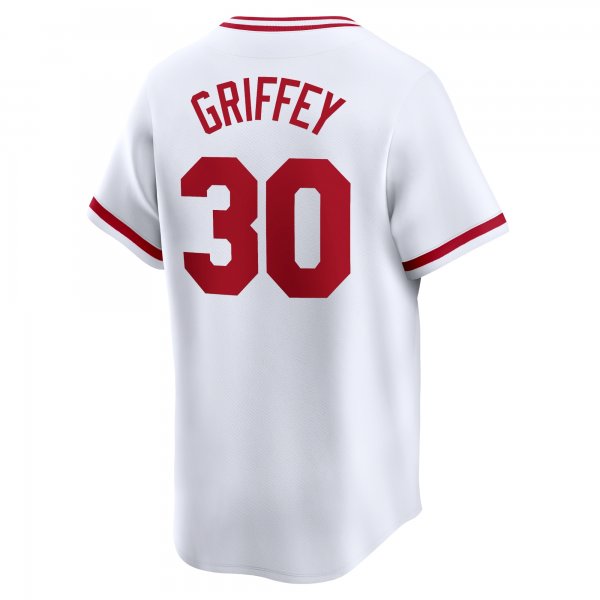 Men's Cincinnati Reds Ken Griffey Nike White Throwback Cooperstown Limited Jersey