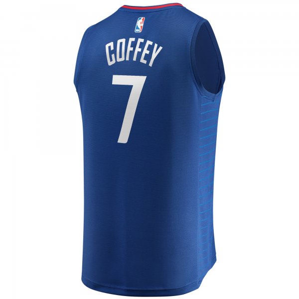 Youth LA Clippers Amir Coffey Fanatics Royal Fast Break Player Jersey - Icon Edition