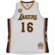 Unisex Los Angeles Lakers Pau Gasol Mitchell & Ness White Hall of Fame Class of 2023 Throwback Swingman Jersey