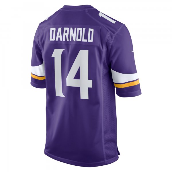 Men's Minnesota Vikings Sam Darnold Nike  Purple Team Game Jersey