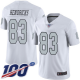 Men's Nike Oakland Raiders #83 Ted Hendrick Limited White 100th Season Rush Vapor Untouchable NFL Jersey