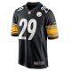 Men's Pittsburgh Steelers Levi Wallace Nike Black Game Player Jersey