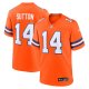 Men's Denver Broncos #14 Courtland Sutton Nike Orange Mile High Collection 1977 Throwback Player Jersey