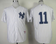 New York Yankees #11 Brett Gardner White Stitched MLB Jersey