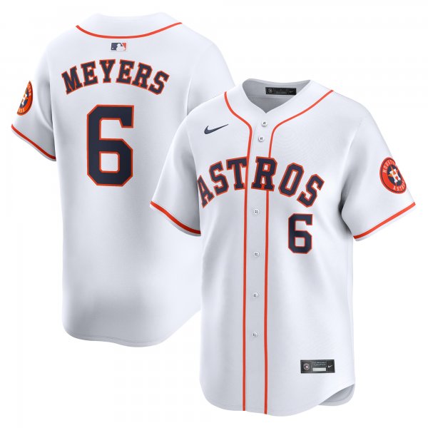 Men's Houston Astros Jake Meyers Nike White Home Limited Player Jersey