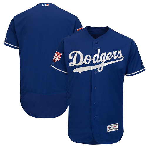 Men's Los Angeles Dodgers Majestic Blank Royal 2019 Spring Training Flex Base Team MLB Jersey