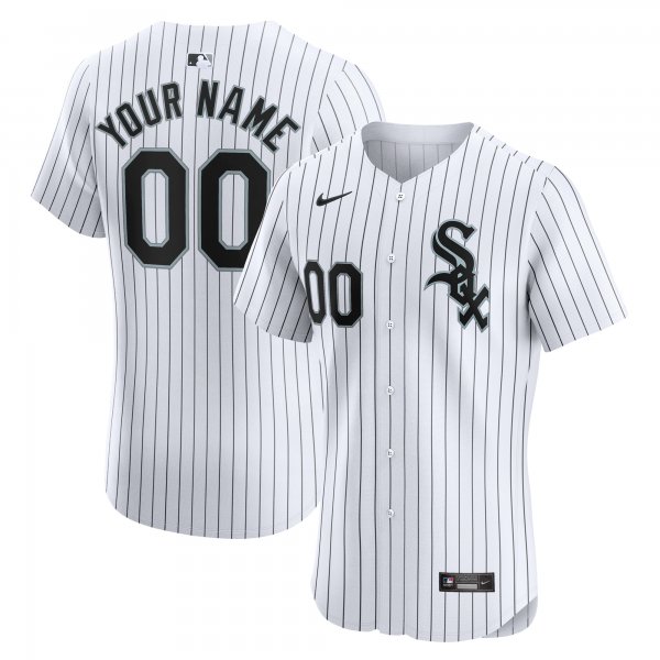 Men's Chicago White Sox Nike White Home Elite Custom Jersey