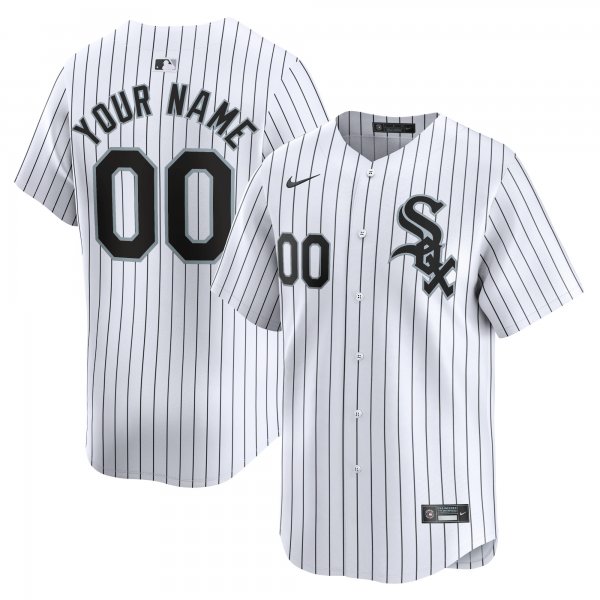 Youth Chicago White Sox Nike White Home Limited Custom Jersey