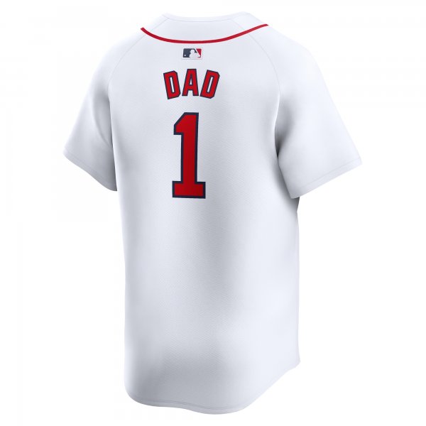 Men's Boston Red Sox Nike White #1 Dad Home Limited Jersey