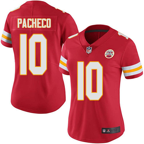 Women's Nike NFL Kansas City Chiefs Isiah Pacheco #10 Red Stitched Limited Jersey