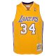 Youth Los Angeles Lakers Shaquille O'Neal Mitchell & Ness Gold 1999/00 Hardwood Classics Swingman Jersey