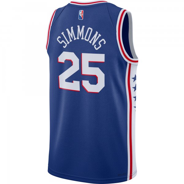 Men's Philadelphia 76ers Ben Simmons Nike Royal 2021/22 Diamond Swingman Jersey - Icon Edition