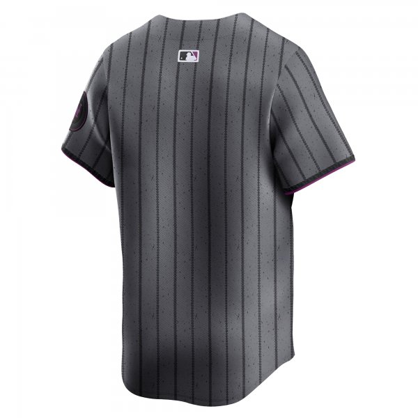 Men's New York Mets Nike Graphite 2024 City Connect Limited Jersey