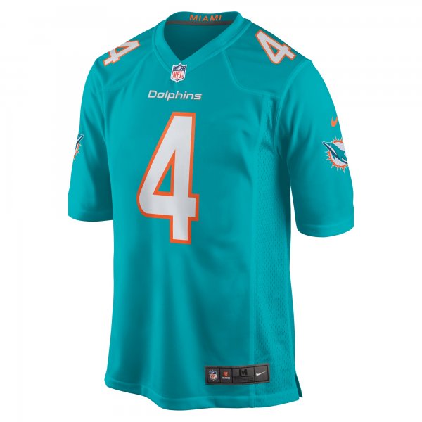 Men's Miami Dolphins Kader Kohou Nike Aqua Game Player Jersey