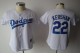 Los Angeles Dodgers #22 Clayton Kershaw White Women's Fashion Stitched MLB Jersey