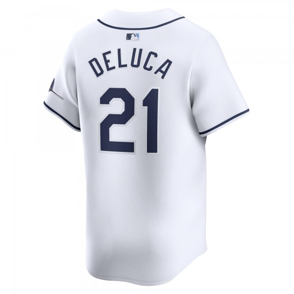 Men's Tampa Bay Rays Jonny DeLuca Nike White Home Limited Player Jersey