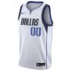 Men's Dallas Mavericks Nike White Custom Swingman Jersey - Association Edition