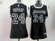 Los Angeles Lakers #24 Kobe Bryant Black/White Women's Fashion Stitched NBA Jersey