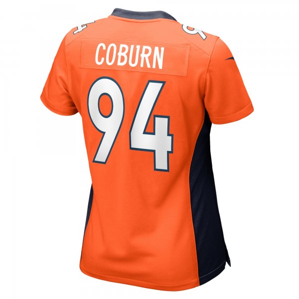 Women's Denver Broncos Keondre Coburn Nike  Orange  Game Jersey