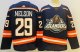 Men's New York Islanders #29 Brock Nelson 22/23 Reverse Retro Navy Jersey