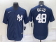 Men's New York Yankees #48 Anthony Rizzo Navy Cool Base MLB Stitched Jersey