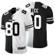 Men's Nike NFL San Francisco 49ers #80 Jerry Rice Black White Peaceful Coexisting Split 2020 Vapor Untouchable Stitched Limited Jersey