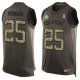 Nike Miami Dolphins #25 Xavien Howard Green Men's Stitched NFL Limited Salute To Service Tank Top Jersey