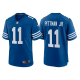 Men's Indianapolis Colts #11 Michael Pittman Jr. 2021 Royal Throwback Limited NFL Jersey