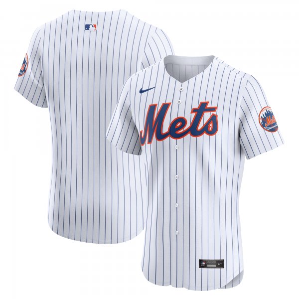 Men's New York Mets Nike White Home Elite Jersey