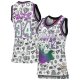 Women's Milwaukee Bucks Ray Allen Mitchell & Ness White 1996 Doodle Swingman Jersey