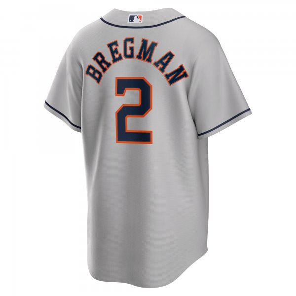 Men's Houston Astros Alex Bregman Nike Gray Road Replica Player Name Jersey