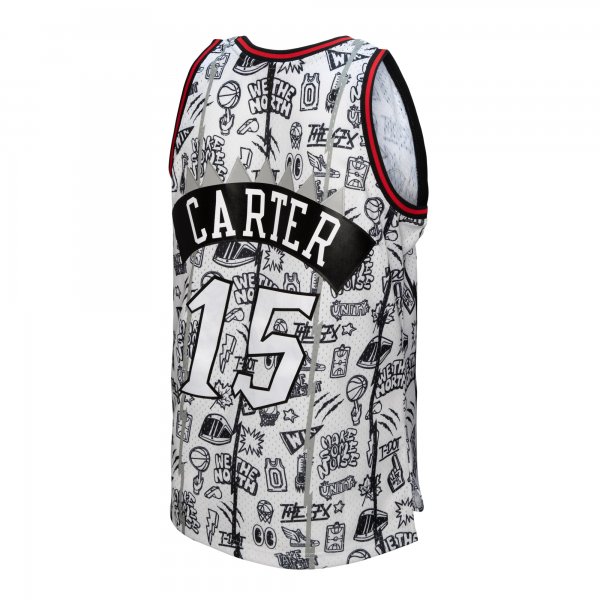 Men's Toronto Raptors Vince Carter Mitchell & Ness White 1998/99 Swingman Jersey