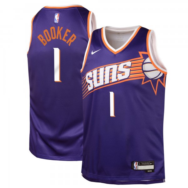 Youth Phoenix Suns Devin Booker Nike Purple Swingman Jersey - Icon Edition