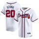 Men's Atlanta Braves #20 Marcell Ozuna Nike White Home Limited Player Jersey