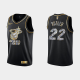 Men's Miami Heat 2022 NBA Playoffs Jimmy Butler #22 Diamond Edition Retro Logo Black Jersey