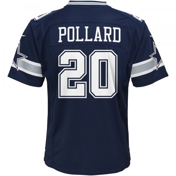 Youth Dallas Cowboys Tony Pollard Nike Navy Game Jersey