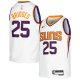 Youth Phoenix Suns Mikal Bridges Nike White Swingman Jersey - Association Edition