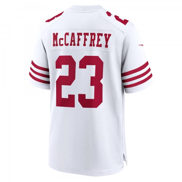 Men's San Francisco 49ers Christian McCaffrey Nike White Game Player Jersey