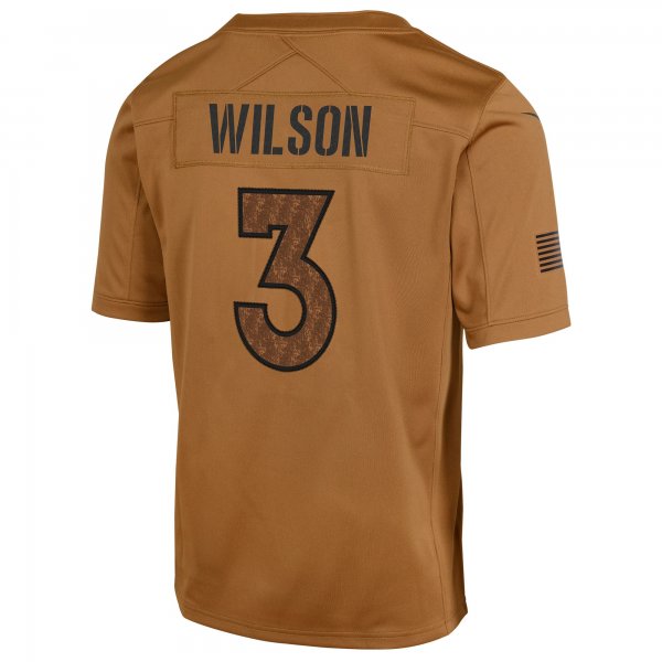 Youth Denver Broncos Russell Wilson Nike Brown 2023 Salute To Service Limited Jersey