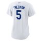 Women's Los Angeles Dodgers Freddie Freeman Nike White Replica Player Jersey